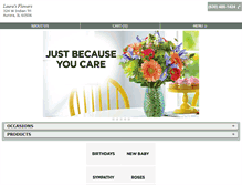 Tablet Screenshot of laurasflowersinc.com